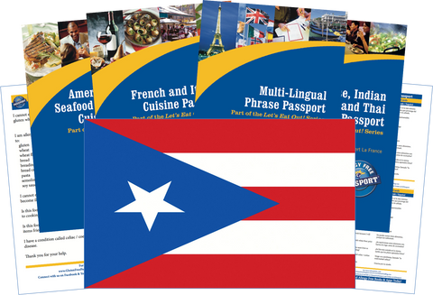 GlutenFree Passport Travel Paks (Paper) Puerto Rico Gluten Free Travel Kit (PAPER)