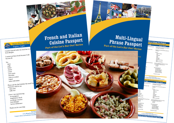 GlutenFree Passport Travel Paks (Paper) Spain Milk Allergy Travel Bundle (PAPER)