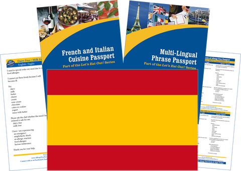 GlutenFree Passport Travel Paks (Paper) Spain Milk Allergy Travel Kit (PAPER)