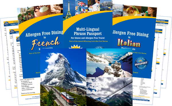 GlutenFree Passport Travel Paks (Paper) Switzerland Food Allergy Travel Bundle (PAPER)
