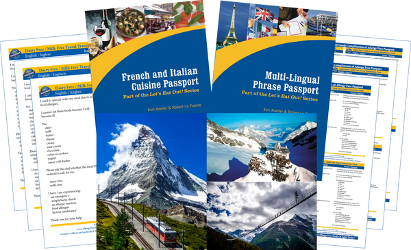 GlutenFree Passport Travel Paks (Paper) Switzerland Milk Allergy Travel Bundle (PAPER)