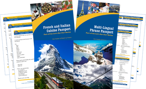 GlutenFree Passport Travel Paks (Paper) Switzerland Milk Allergy Travel Bundle (PAPER)
